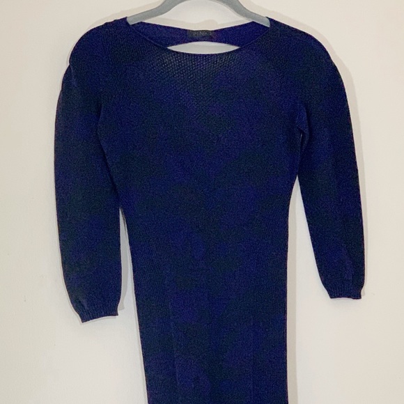 Pinko Rib knit open back long sleeve dress - Picture 4 of 5